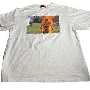 424 on FairFax White T-Shirt Men’s XXL Deadstock Design Fire FourTwoFour